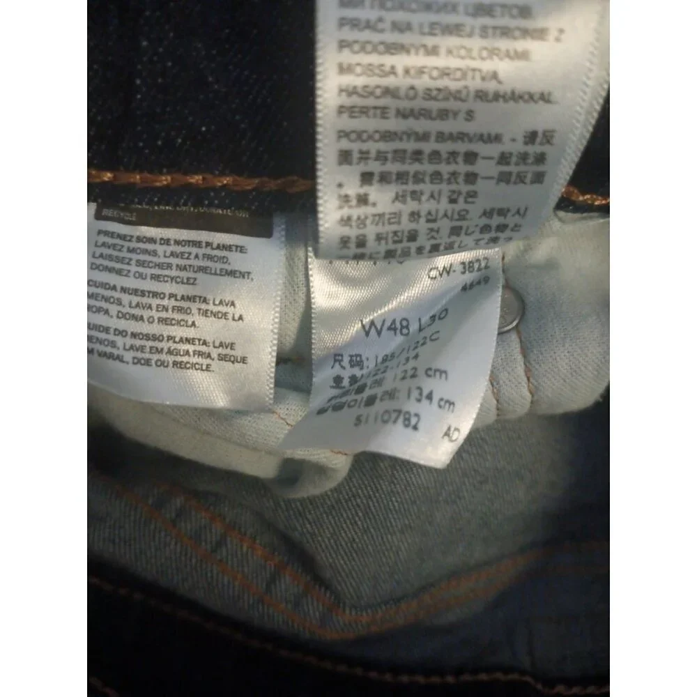 Men's Levi's Jeans 559 Relaxed Straight Denim Blue Size 48 x 30
